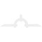 Ekena Millwork Ericson Architectural Grade PVC Gable Bracket, 108"W x 31 1/2"H x 2"D x 6"F, 7/12 Pitch GBP108X32X0206ERI00 - alternate 2